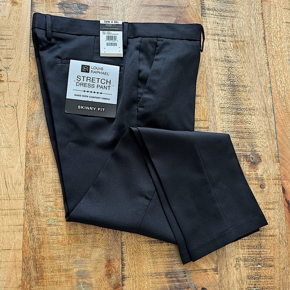 Louis Raphael Men's Slim Fit Suit Pant Size 34W X 30L - Picture 4 of 16